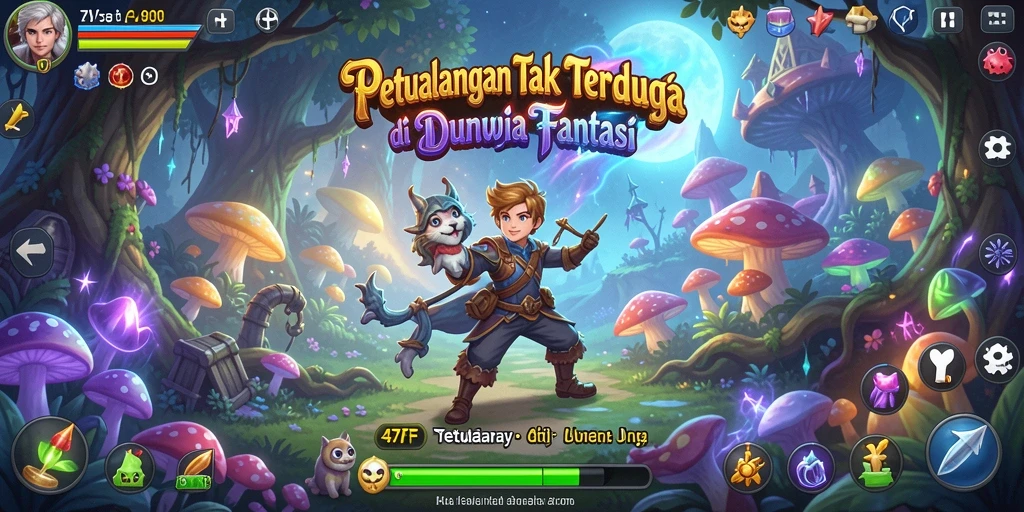 Screenshot gameplay 47F yang menampilkan momen petualangan seru.