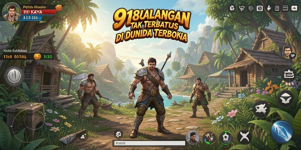 Gameplay 918KAYA yang menakjubkan dalam dunia Open World.