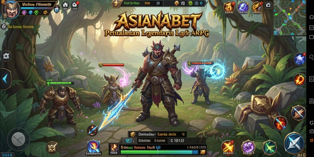 Tampilan yang menakjubkan dari gameplay ARPG ASIANABET yang penuh aksi.