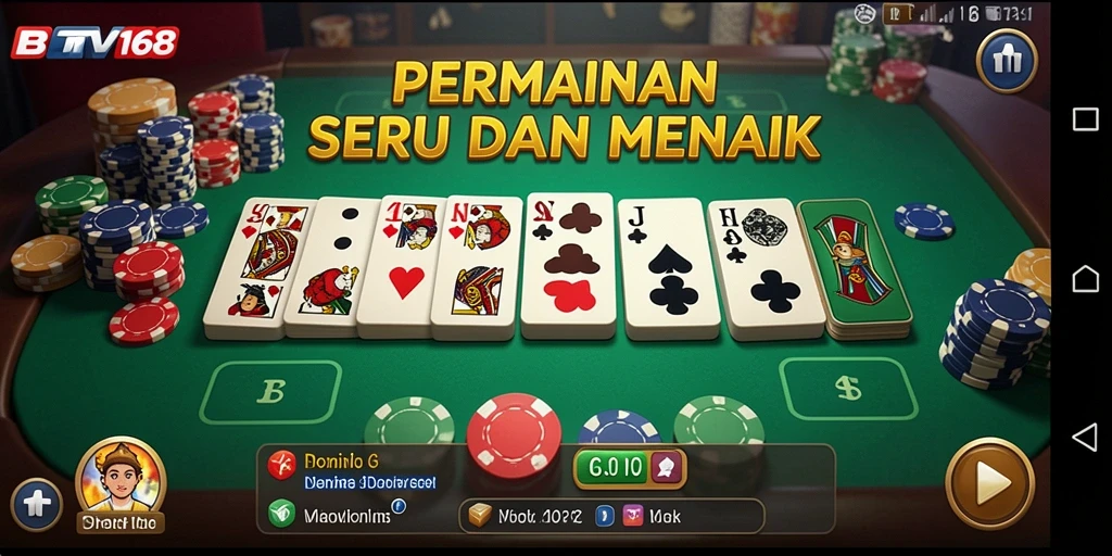 Tampilan gameplay BTV168 yang menarik dalam permainan Domino.