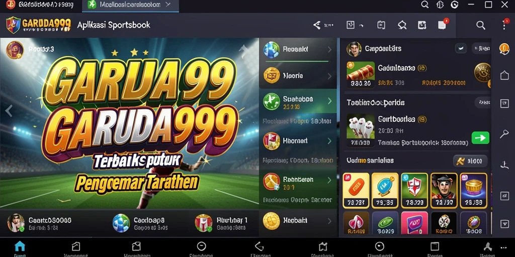 Tampilan menarik dari gameplay taruhan di GARUDA999.