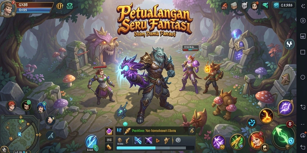 Screenshot utama GX88 menampilkan momen epik dalam petualangan.