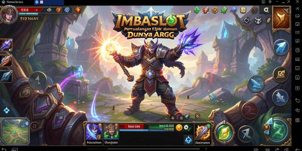 Tampilan gameplay IMBASLOT yang menakjubkan dengan aksi seru.