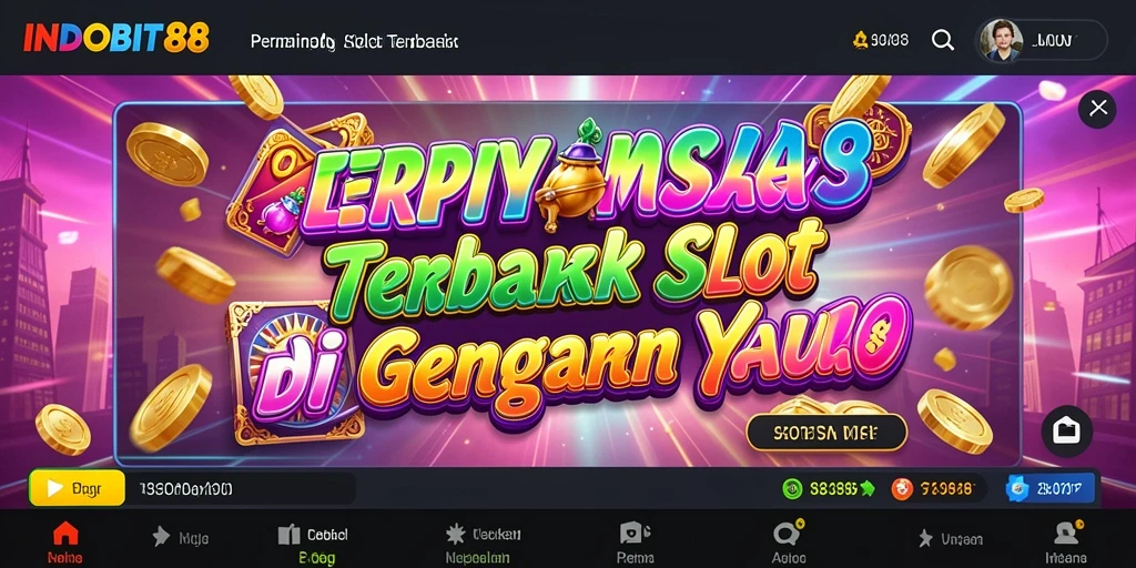 Tampilan gameplay seru dari fitur slot di INDOBIT88.