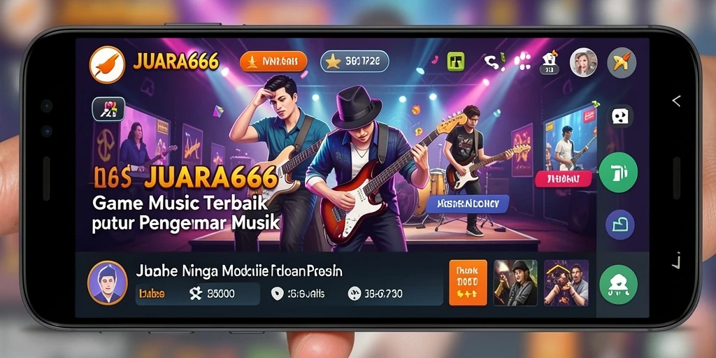Tampilan gameplay JUARA666 dengan irama musik yang menarik.
