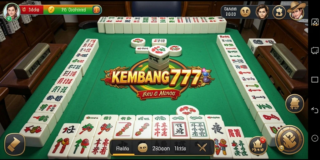 Screenshot gameplay KEMBANG777 menampilkan momen seru saat bermain Mahjong.