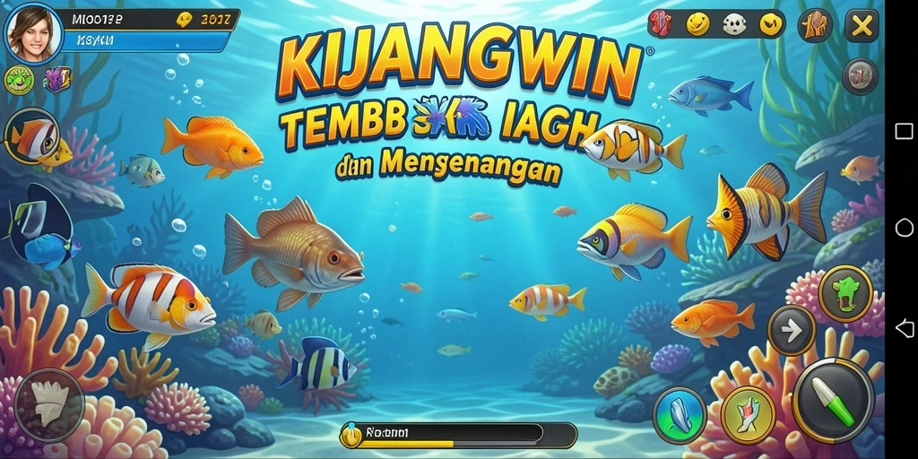 Screenshot gameplay KIJANGWIN menampilkan momen menembak ikan yang seru.