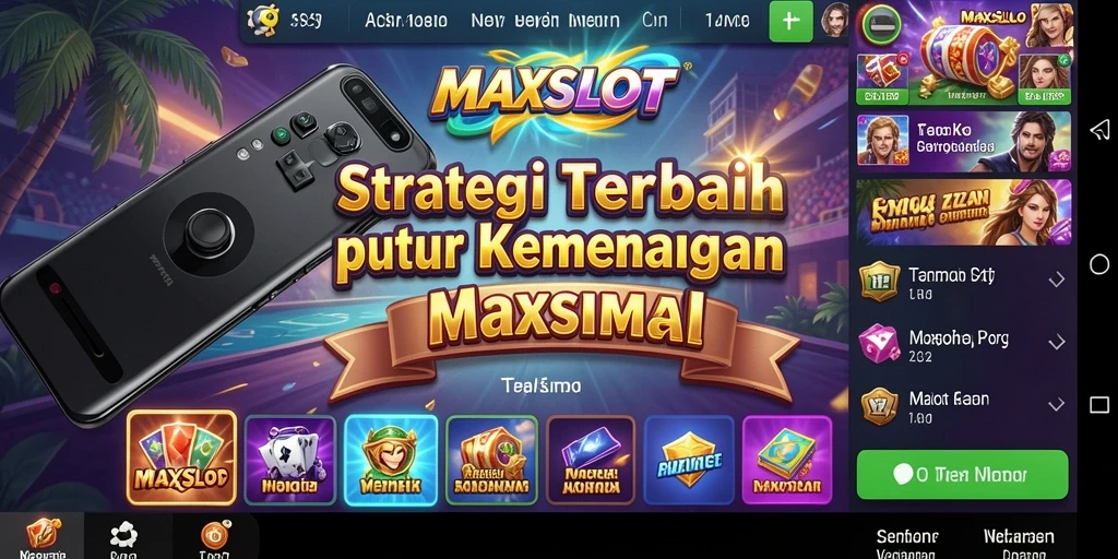 Tampilan gameplay dari MAXSLOT menunjukkan aksi strategis yang menegangkan.
