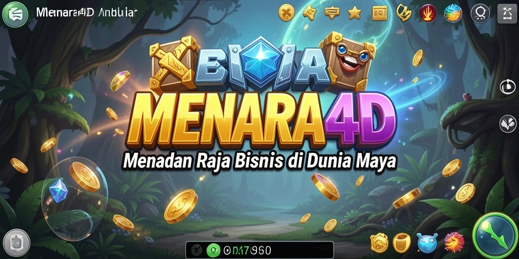 Tampilan gameplay MENARA4D yang menawan dan strategis.