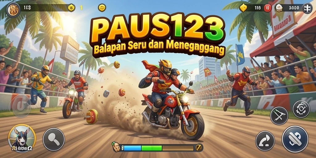 Tampilan gameplay Racing yang mendebarkan dan grafis menawan dari PAUS123.