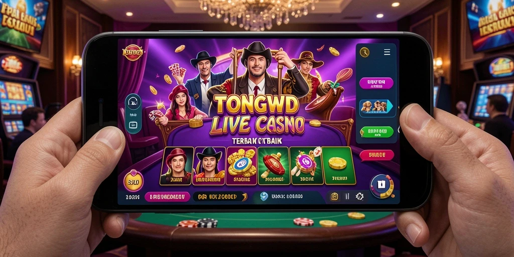 Tampilan gameplay TONGWD yang menarik dan interaktif di Live Casino.