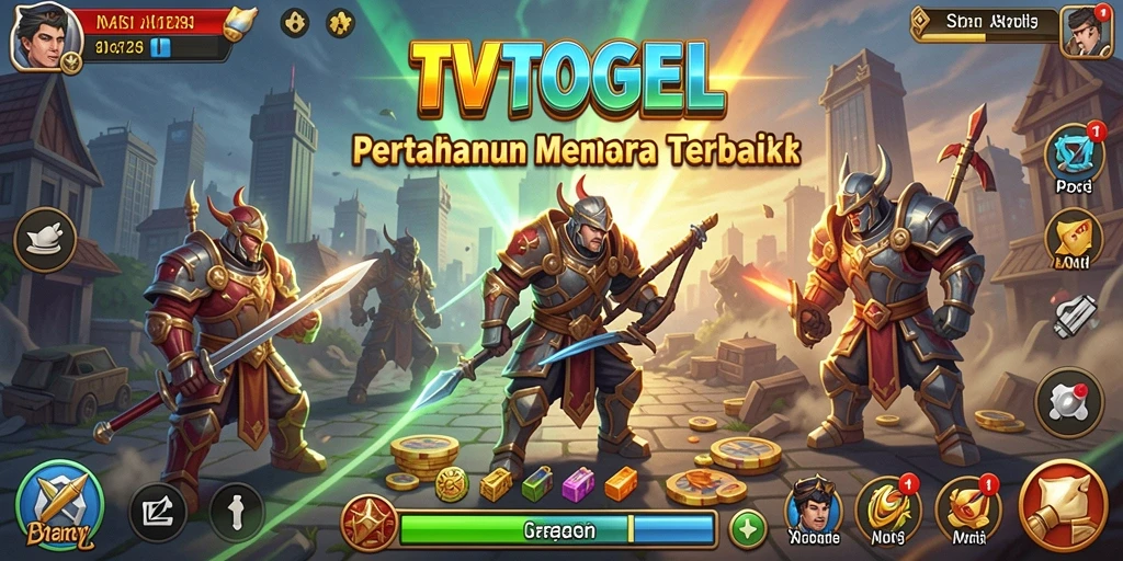 Screenshot gameplay TVTOGEL menampilkan strategi menara yang menarik.