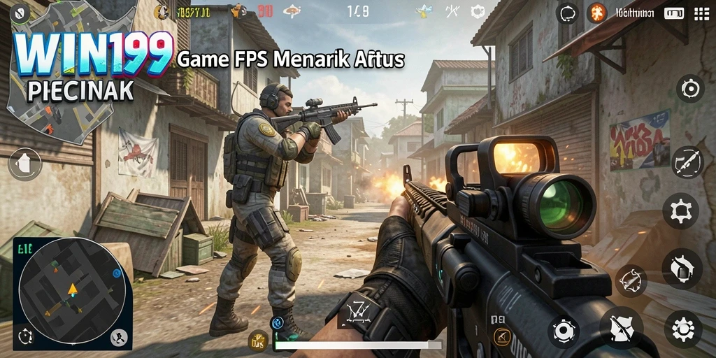 Tangkapan layar gameplay <strong>WIN199</strong> yang menunjukkan aksi tembak-menembak seru.